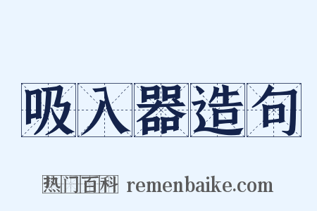 吸入器造句是什么意思的图片